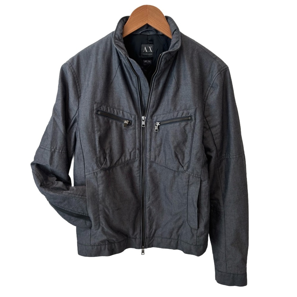 armani exchange • men's charcoal jacket
